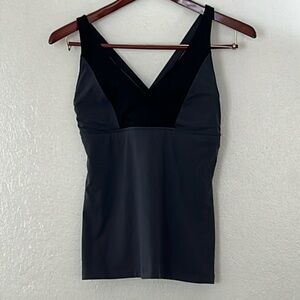 Victoria’s Secret VSX Sexy Sport Bra Top, Grey and Black, Large